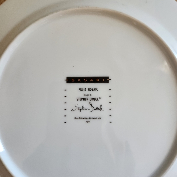 Sasaki Fruit Mosaic Luncheon Plate - Picture 5 of 6
